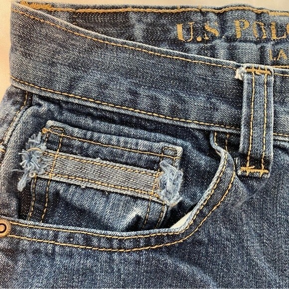 US Polo Straight Leg Classic Jeans Medium Wash Size 12 Girls - Picture 4 of 11